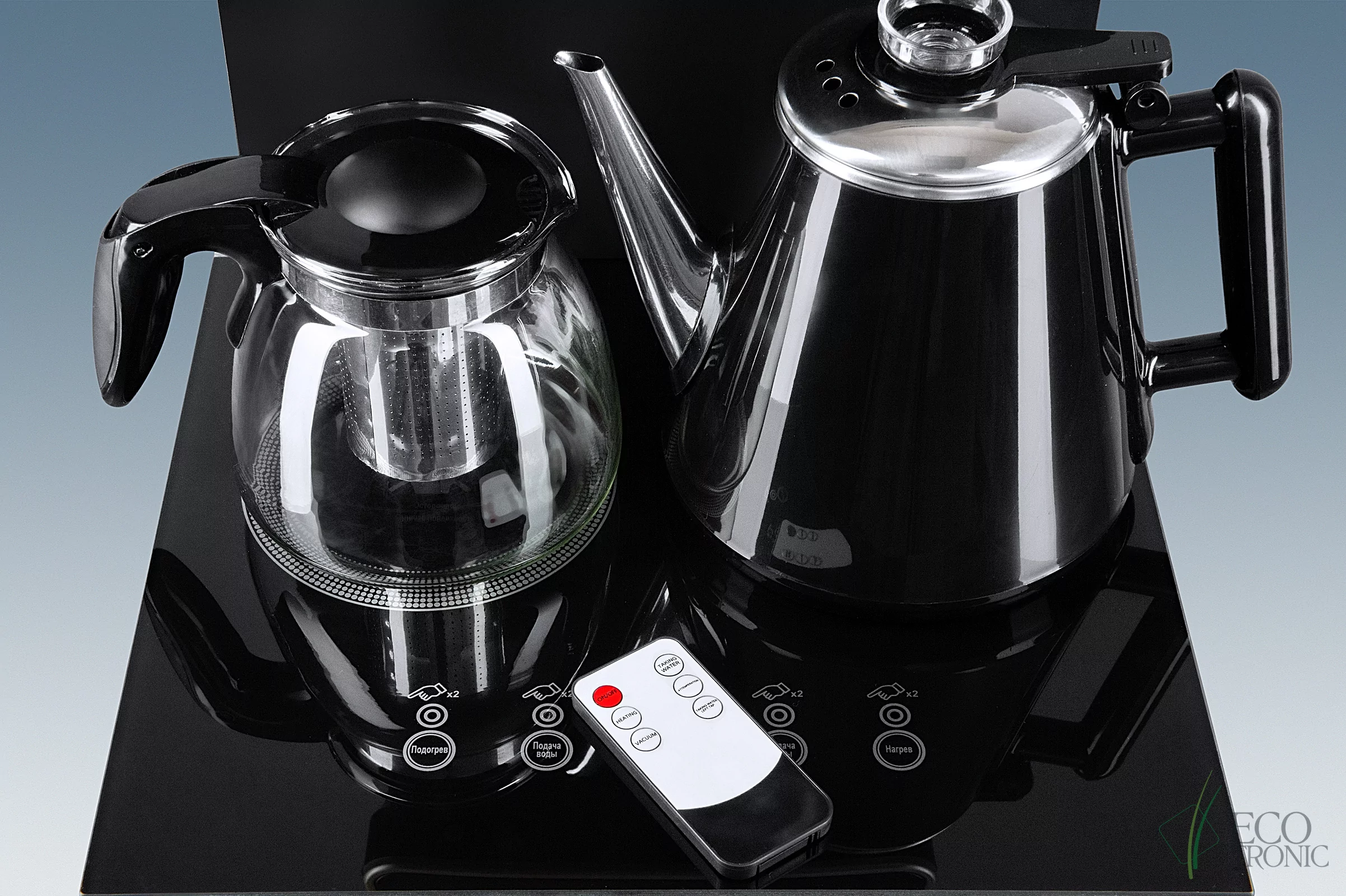 Кулер с чайным столиком Тиабар Ecotronic TB10-LNR black