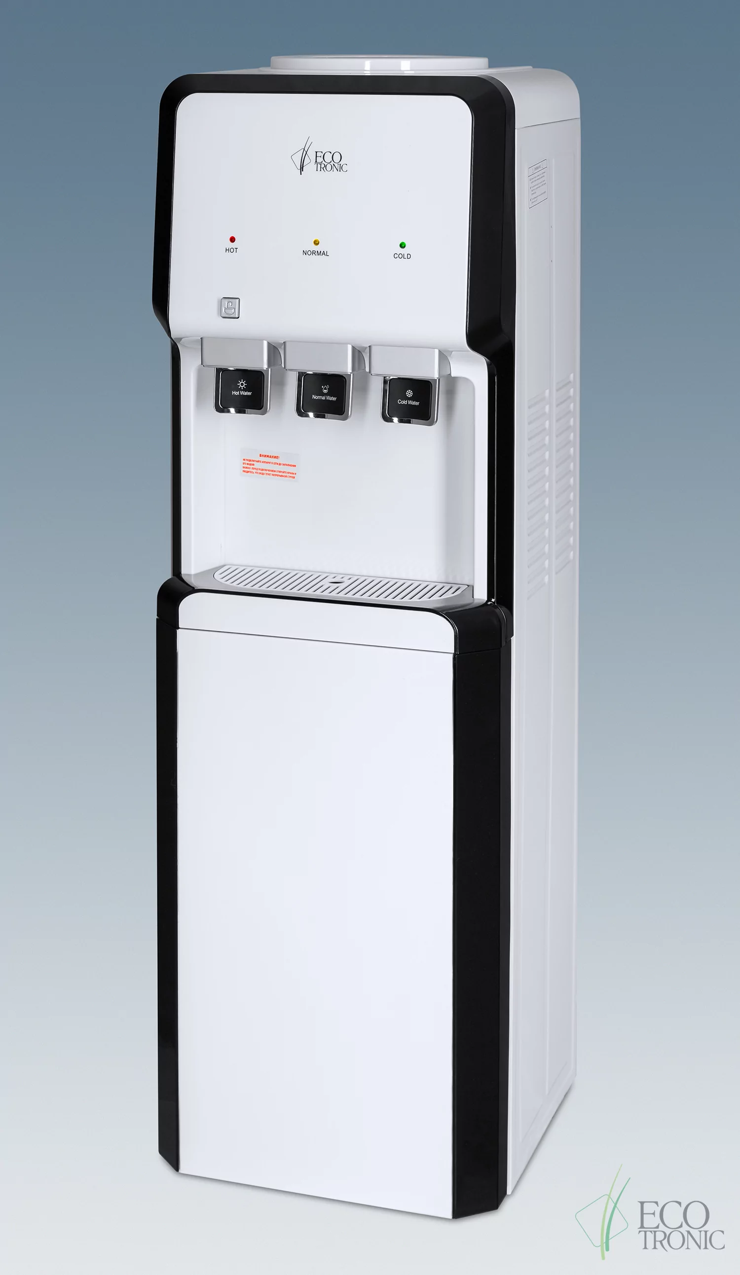 Кулер Ecotronic V33-LCE white-black со шкафчиком