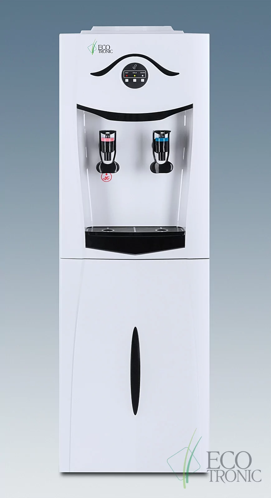 Кулер Ecotronic K21-LF white-black с холодильником