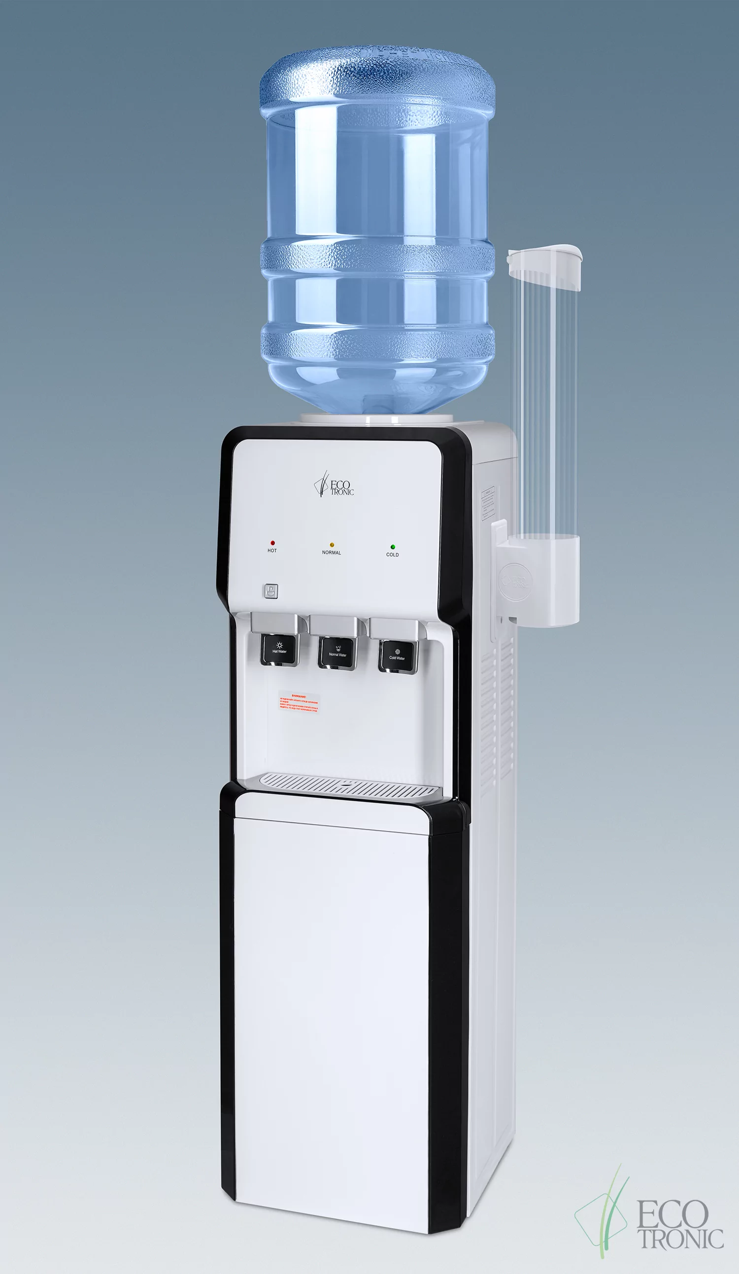 Кулер Ecotronic V33-LCE white-black со шкафчиком