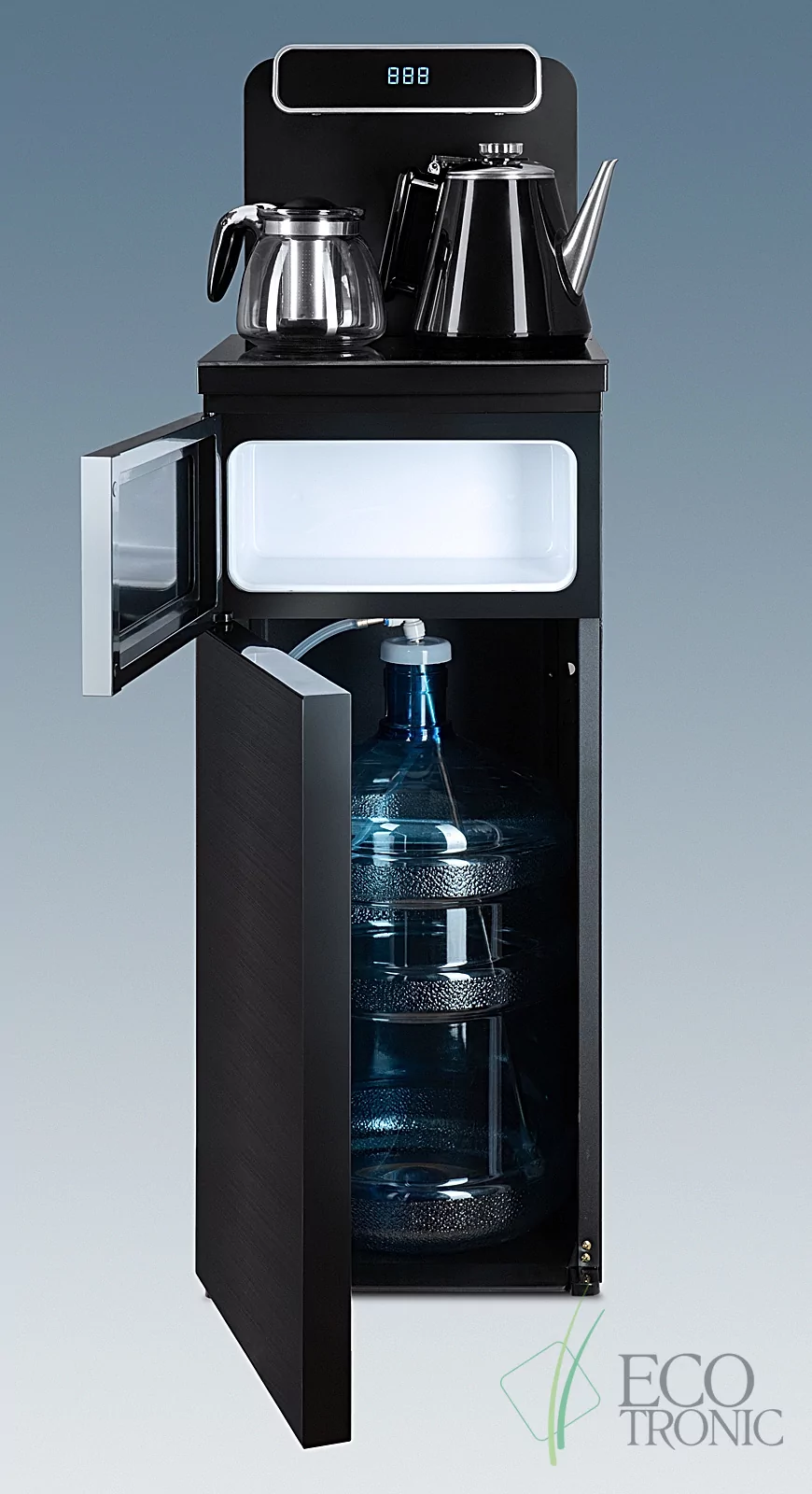 Кулер с чайным столиком Тиабар Ecotronic TB10-LNR black