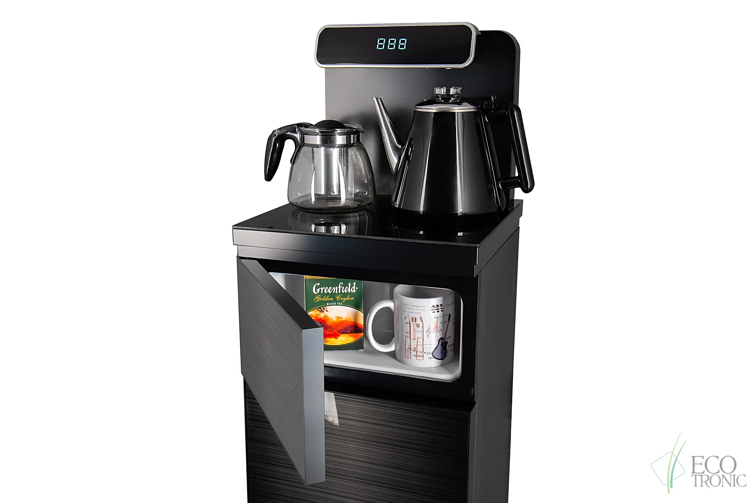 Кулер с чайным столиком Тиабар Ecotronic TB10-LNR black