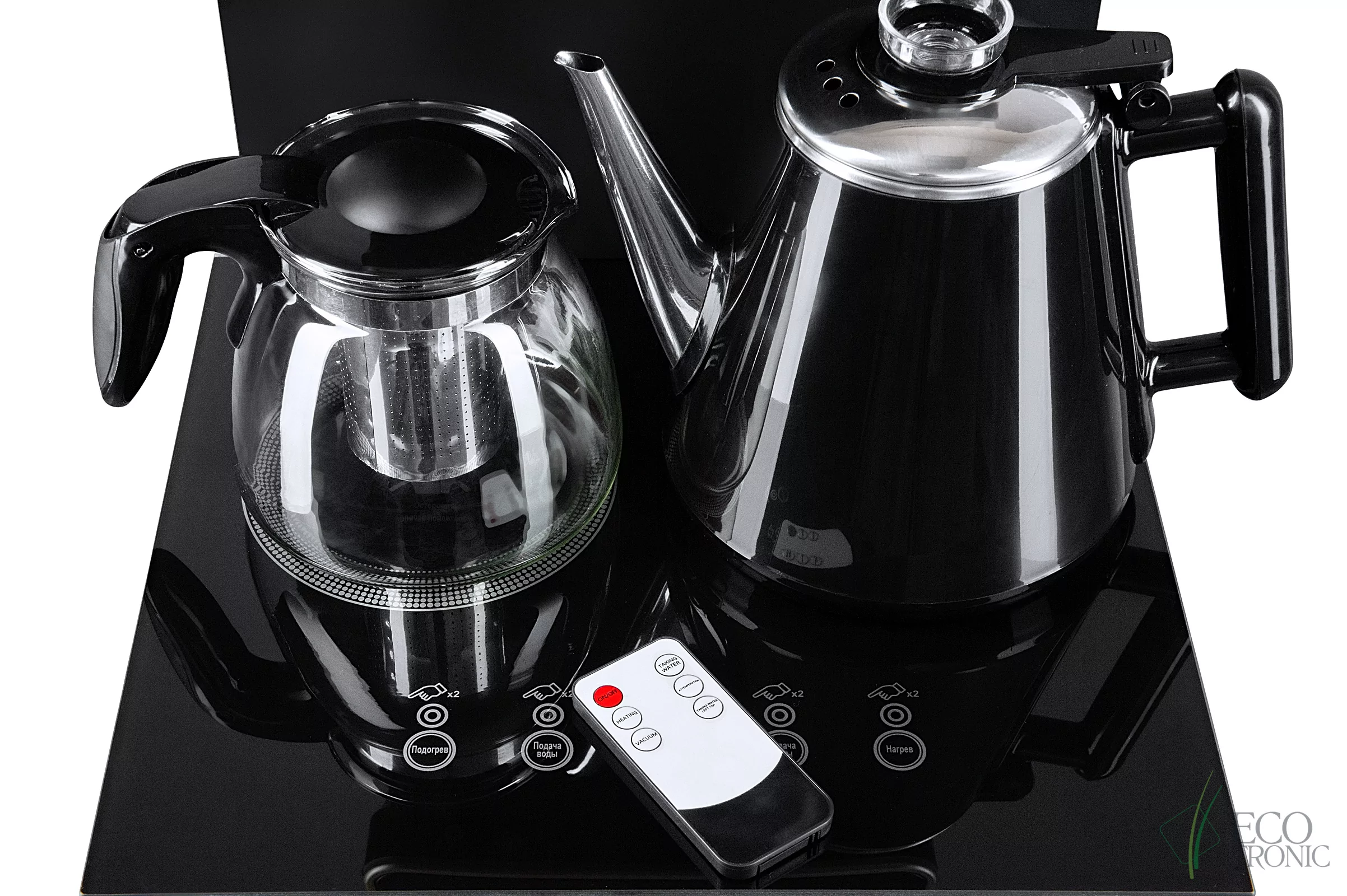 Кулер с чайным столиком Тиабар Ecotronic TB10-LNR black