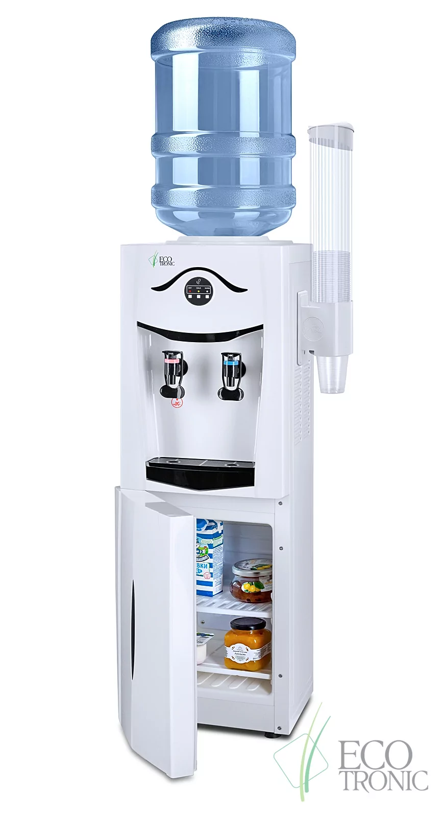 Кулер Ecotronic K21-LF white-black с холодильником
