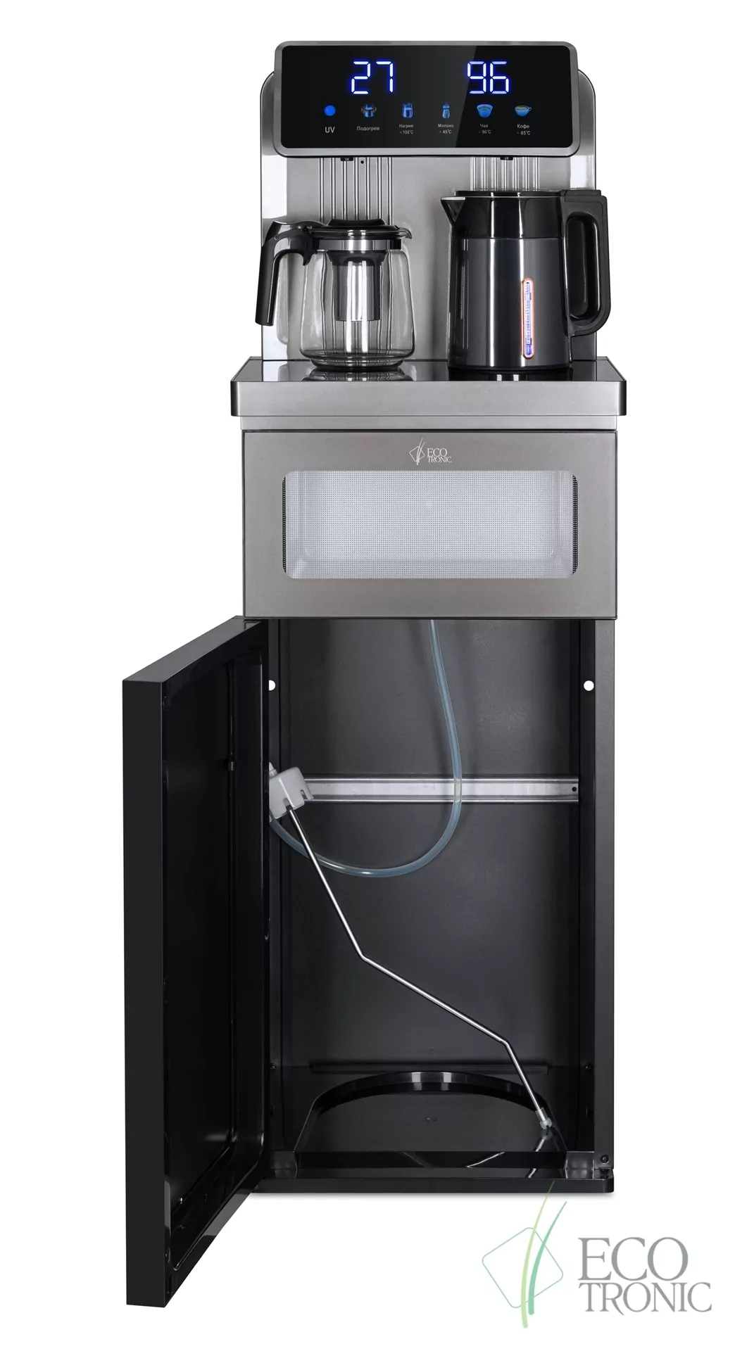 Кулер с чайным столиком Тиабар Ecotronic TB30-LNR UV grey