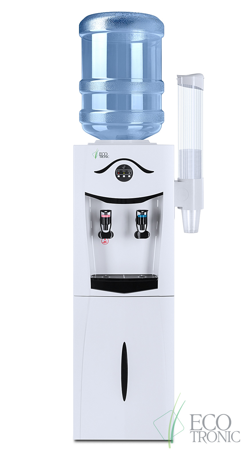 Кулер Ecotronic K21-LF white-black с холодильником